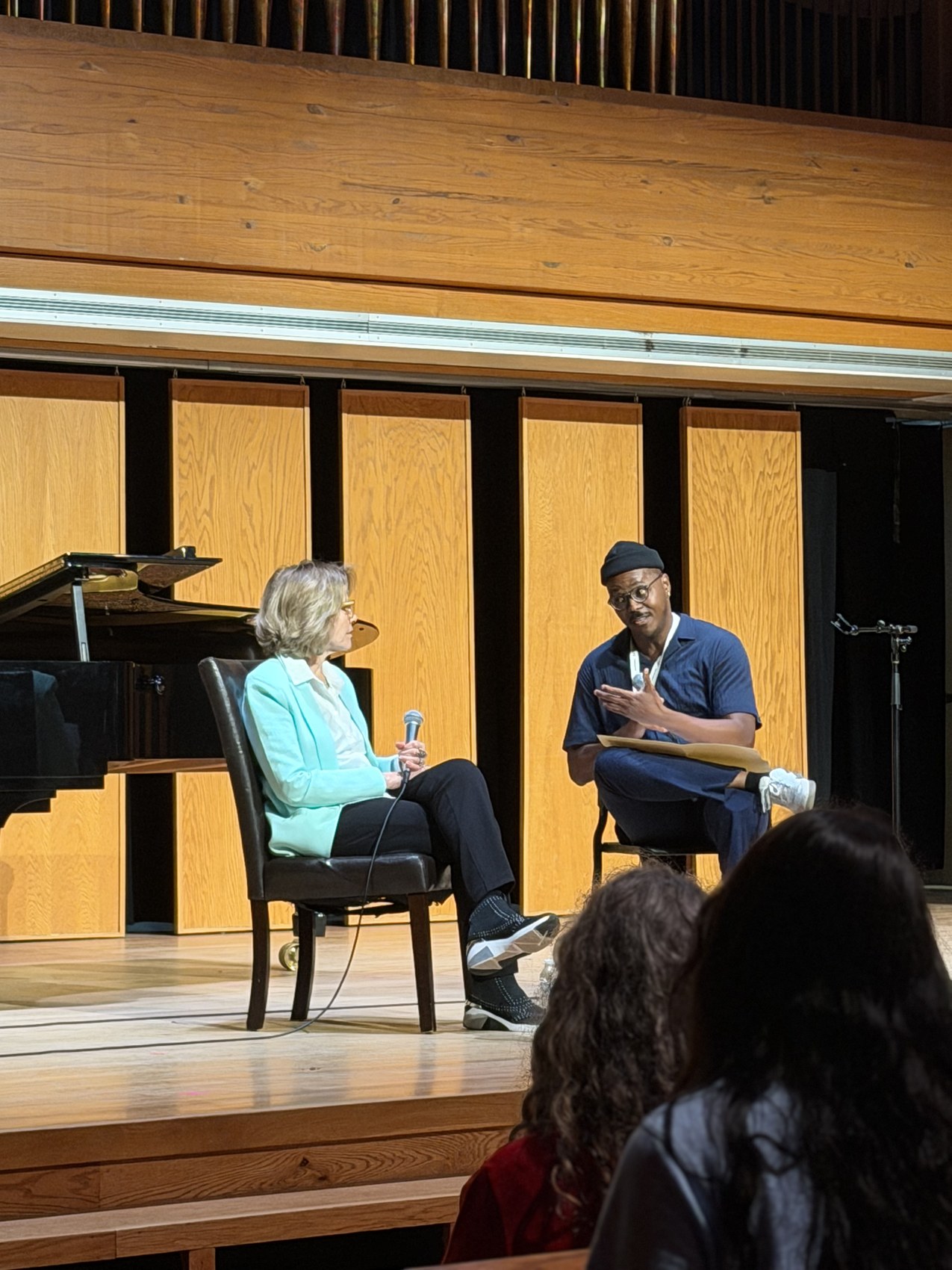 Ty in conversation with Renée Fleming on stage